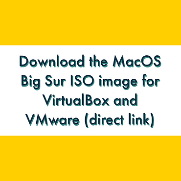 mac os iso download for virtualbox