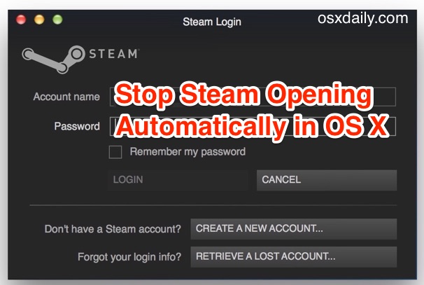 steam for mac launch settings